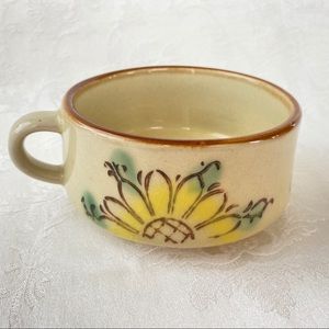 Tundra Vintage Stoneware Soup Mug Hand Painted